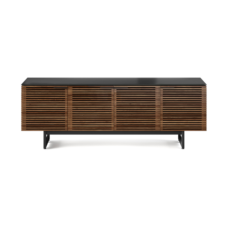 Meuble TV en noyer moderne pour salon