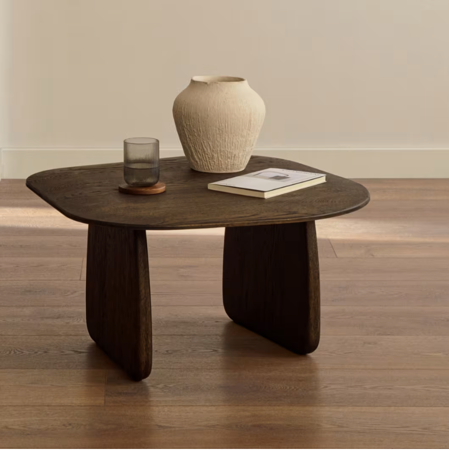 Table d'appoint en chêne brun