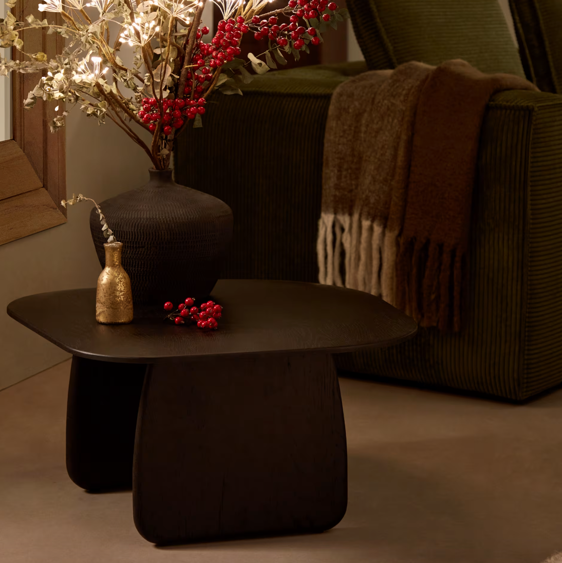 Table d'appoint en chêne noir
