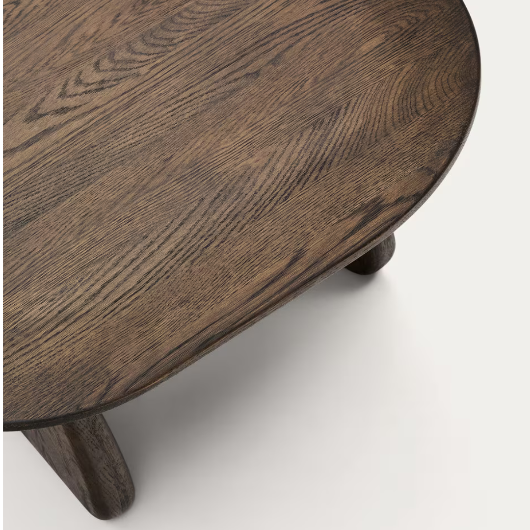 Table d'appoint en chêne brun