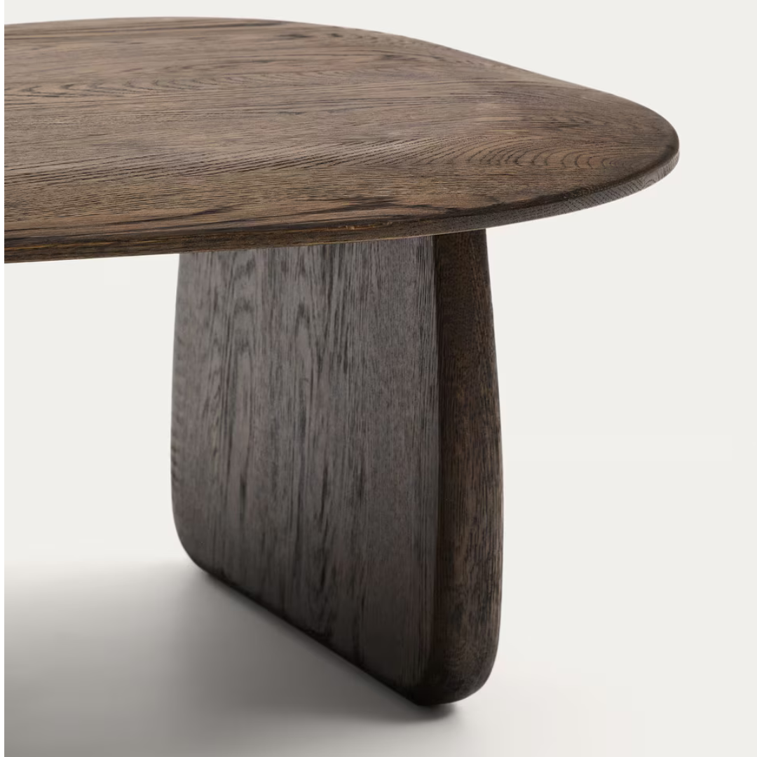Table d'appoint en chêne brun
