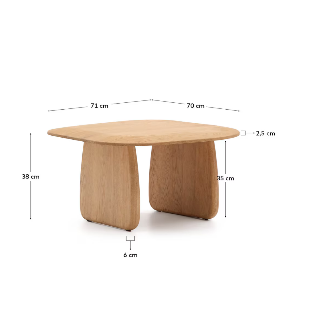 Table d'appoint en chêne naturel