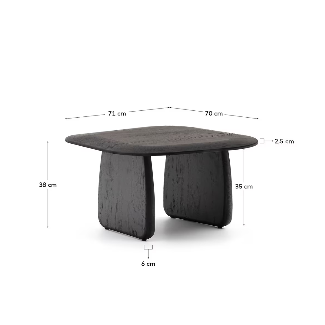 Table d'appoint en chêne noir