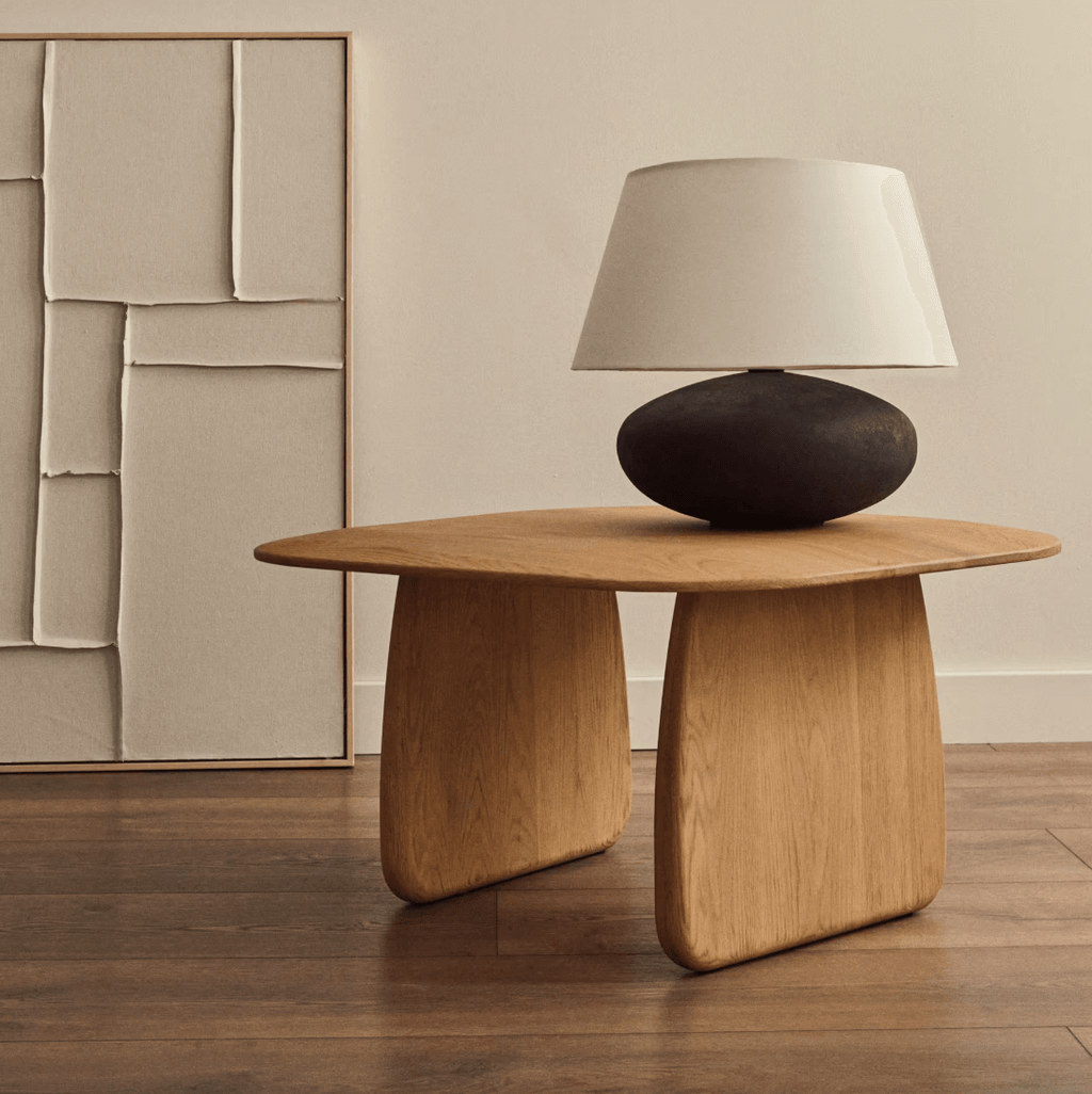 Table d'appoint en chêne naturel