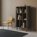 Armoire de rangement de bureau en frêne brun avec rangement