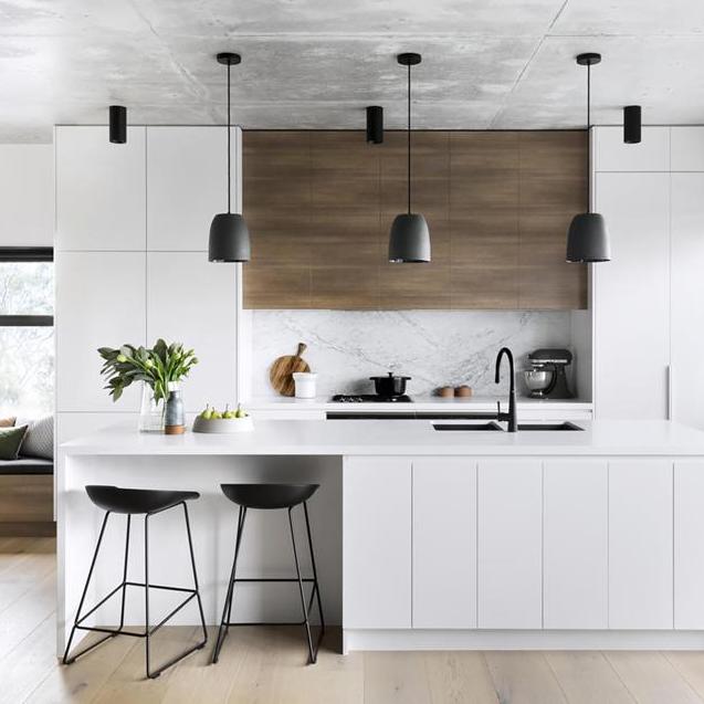 Tabouret de bar moderne en acier noir pour cuisine