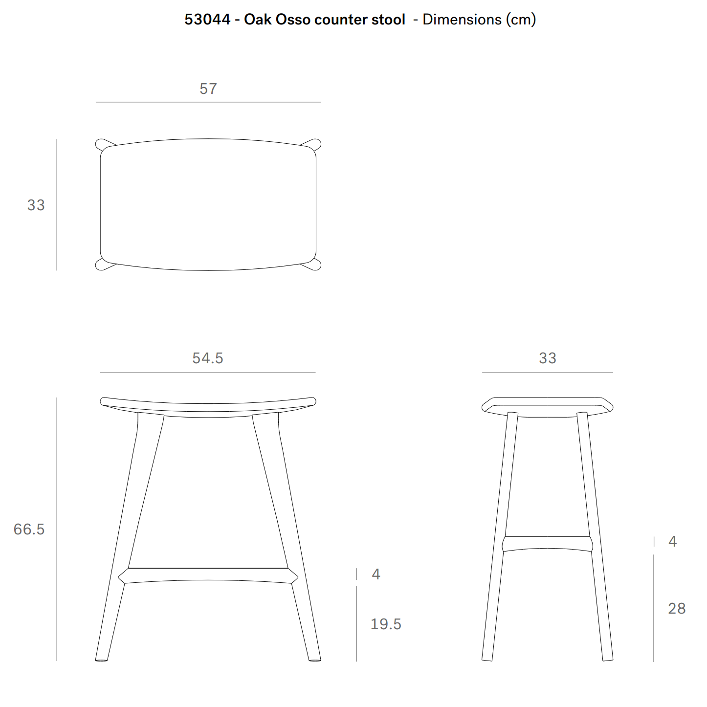 Tabouret de bar moderne en chêne avec dossier pour cuisine