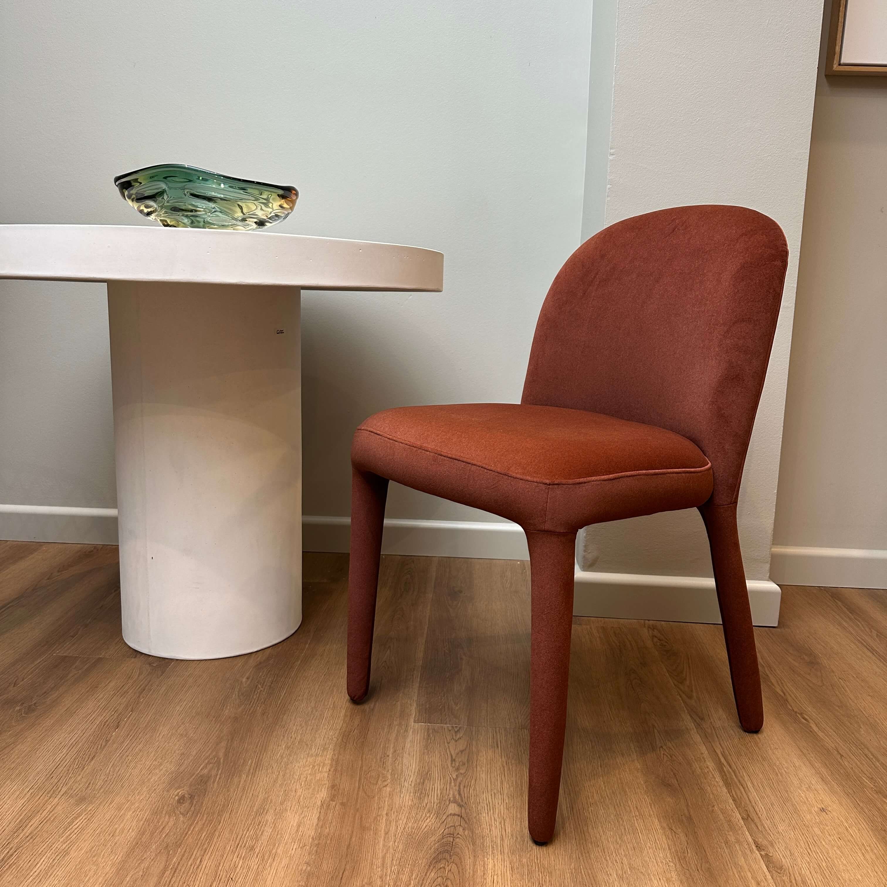 Chaise de salle à manger en tissu, design minimaliste, pour la salle à manger