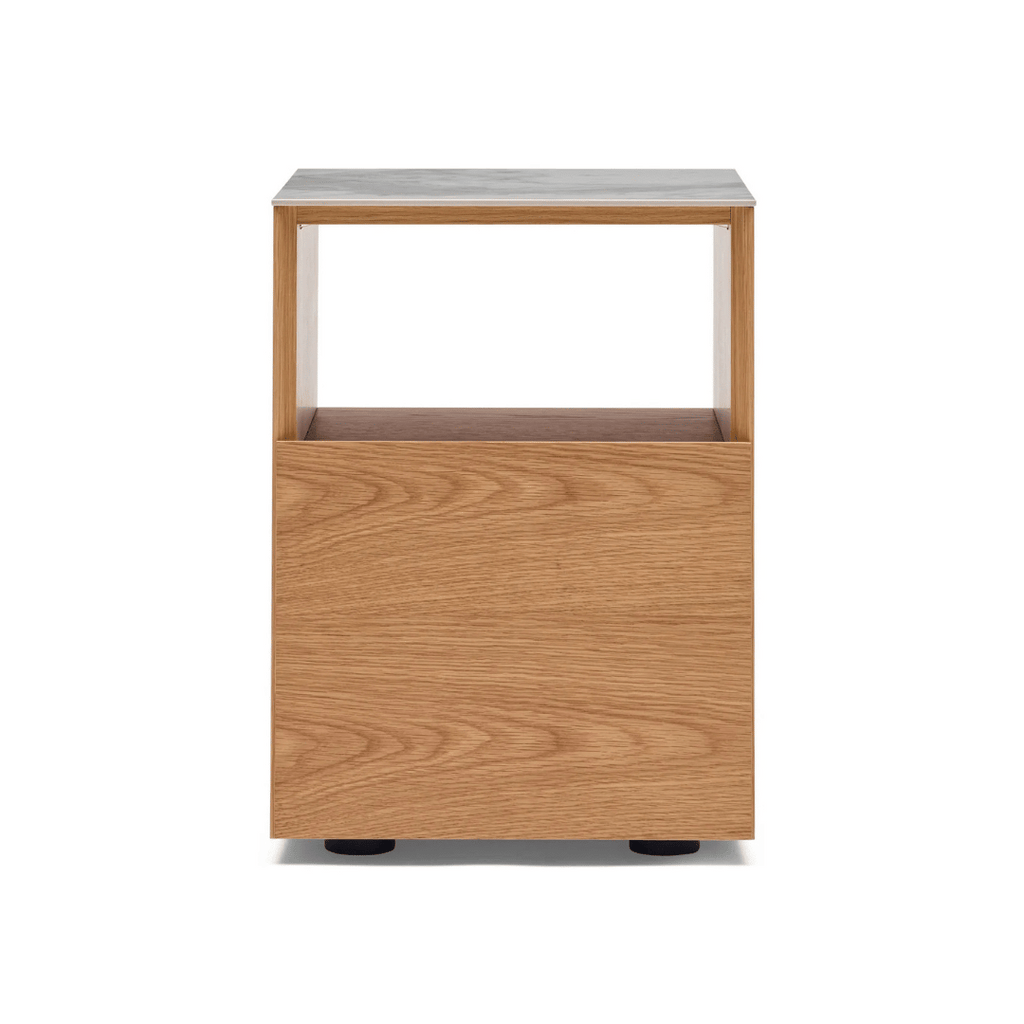 Table de Chevet Moderne en Marbre Naturel pour Chambre à Coucher