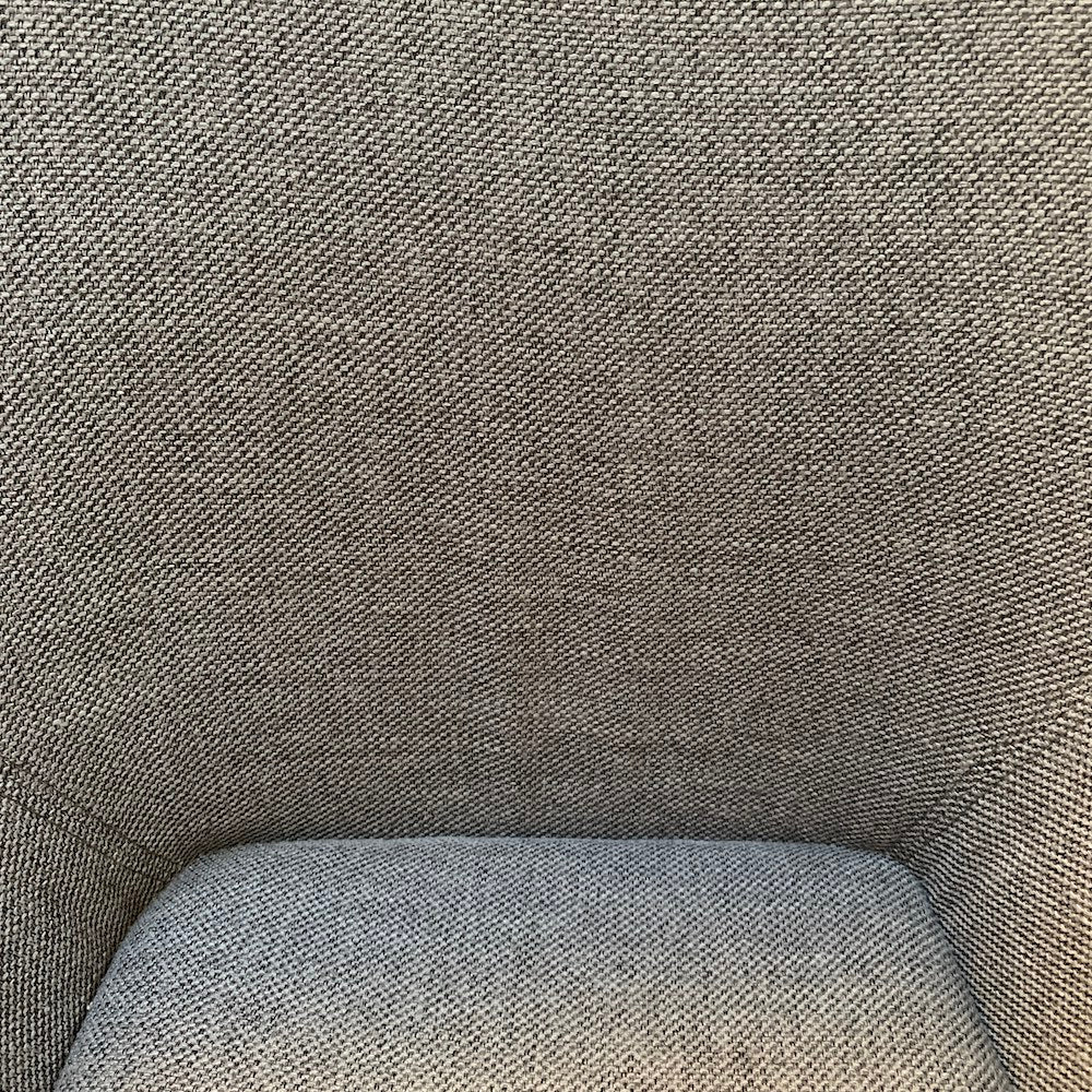 Chaise de salle à manger moderne en métal gris avec pivot