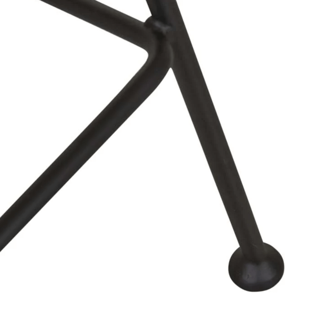 Tabouret de bar vintage mi-siècle en cuir vert avec dossier incurvé pour cuisine